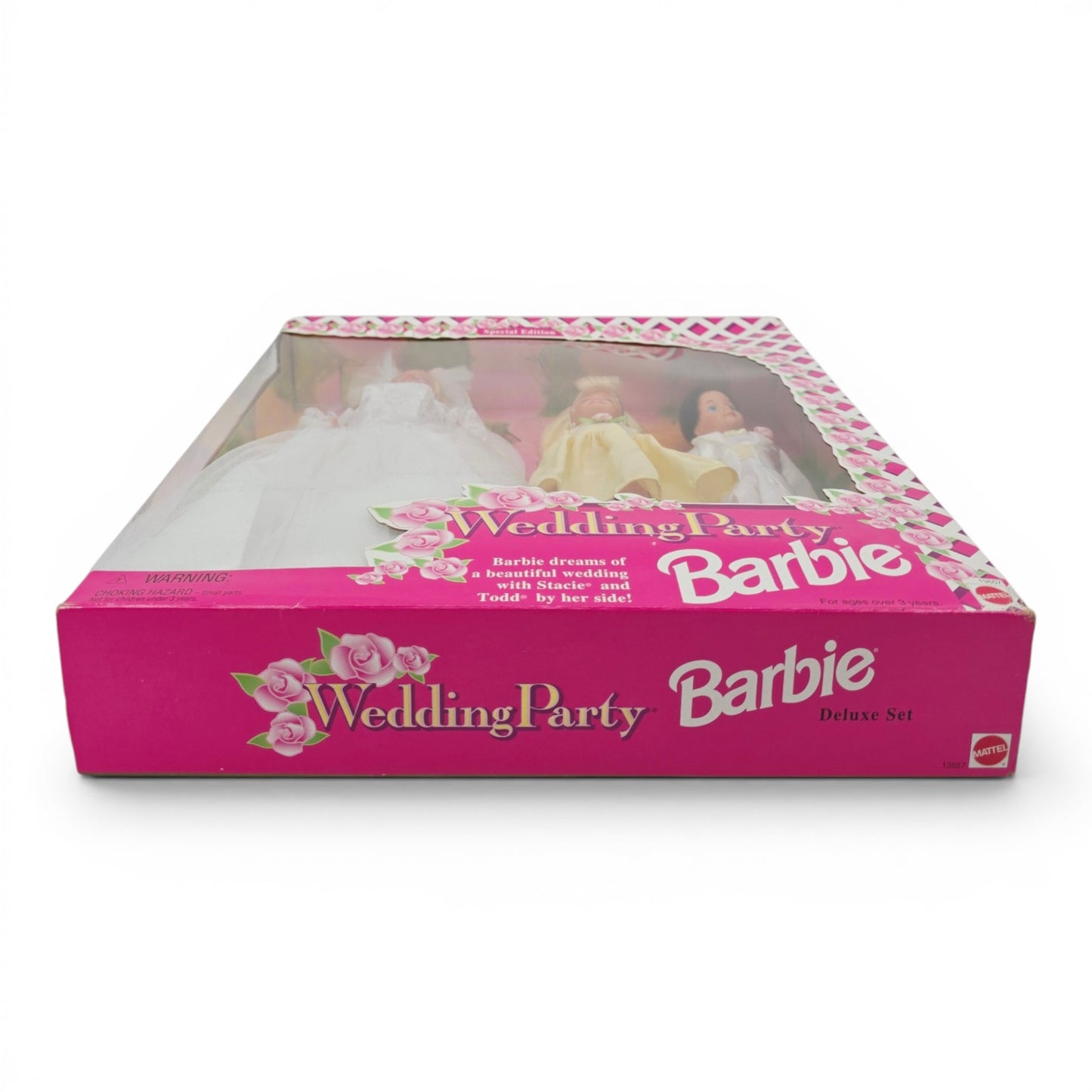1994 Barbie Wedding Party Barbie, Stacie, Todd doll giftset — Bottom view