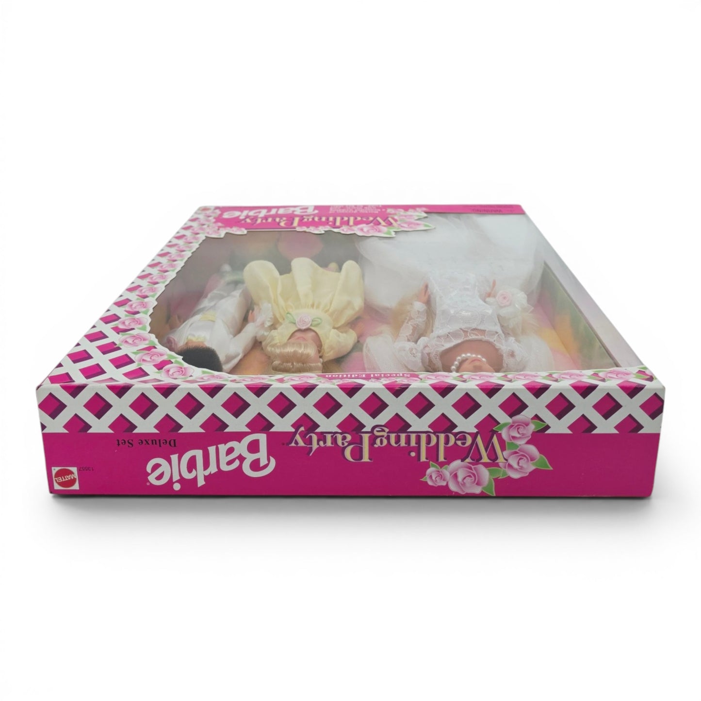 1994 Barbie Wedding Party Barbie, Stacie, Todd doll giftset — Top view