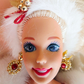 1994 Barbie Winter Princess Collection Peppermint Princess Face view