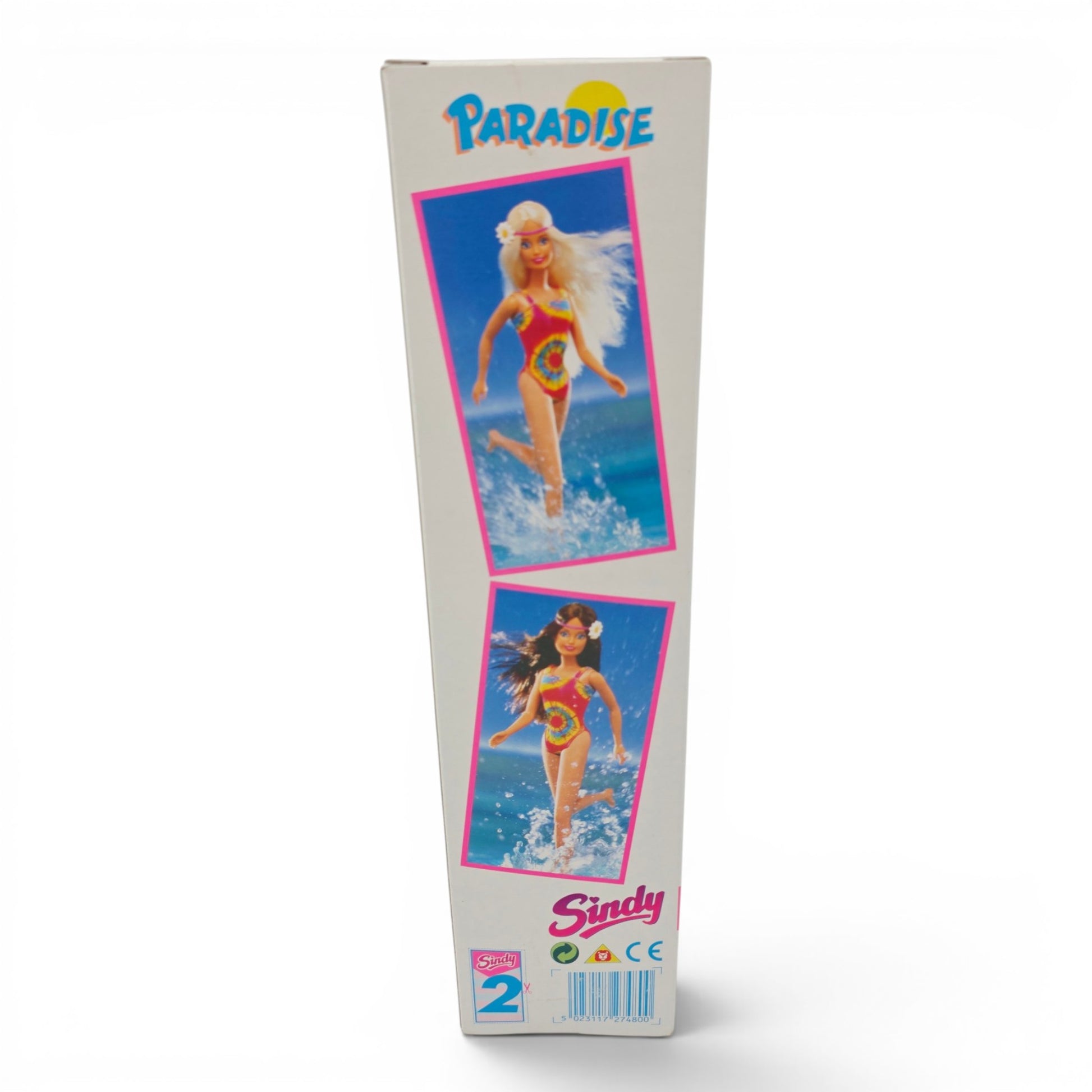 1994 Sindy Paradise Brunette doll — Back view