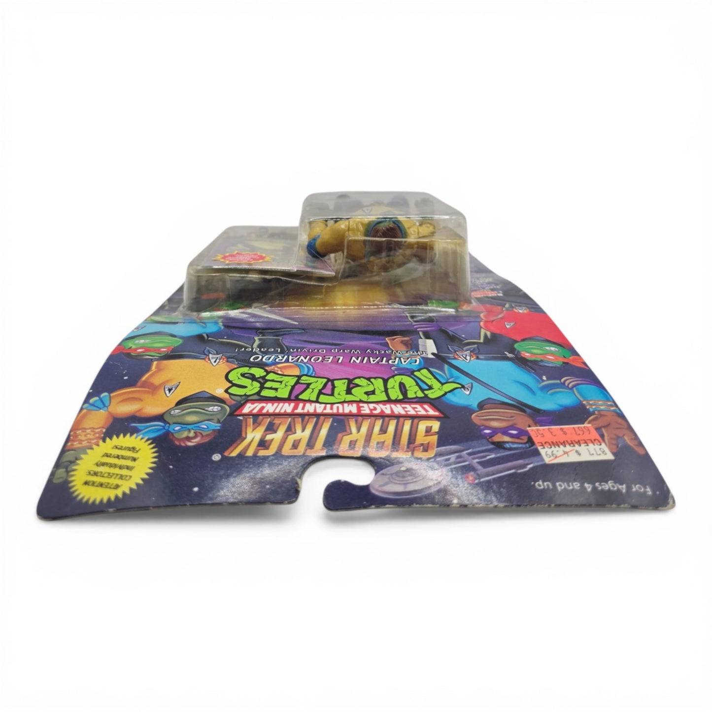 1994 Teenage Mutant Ninja Turtles Star Trek TMNT - Captain Leonardo Leonardo action figure — Top view