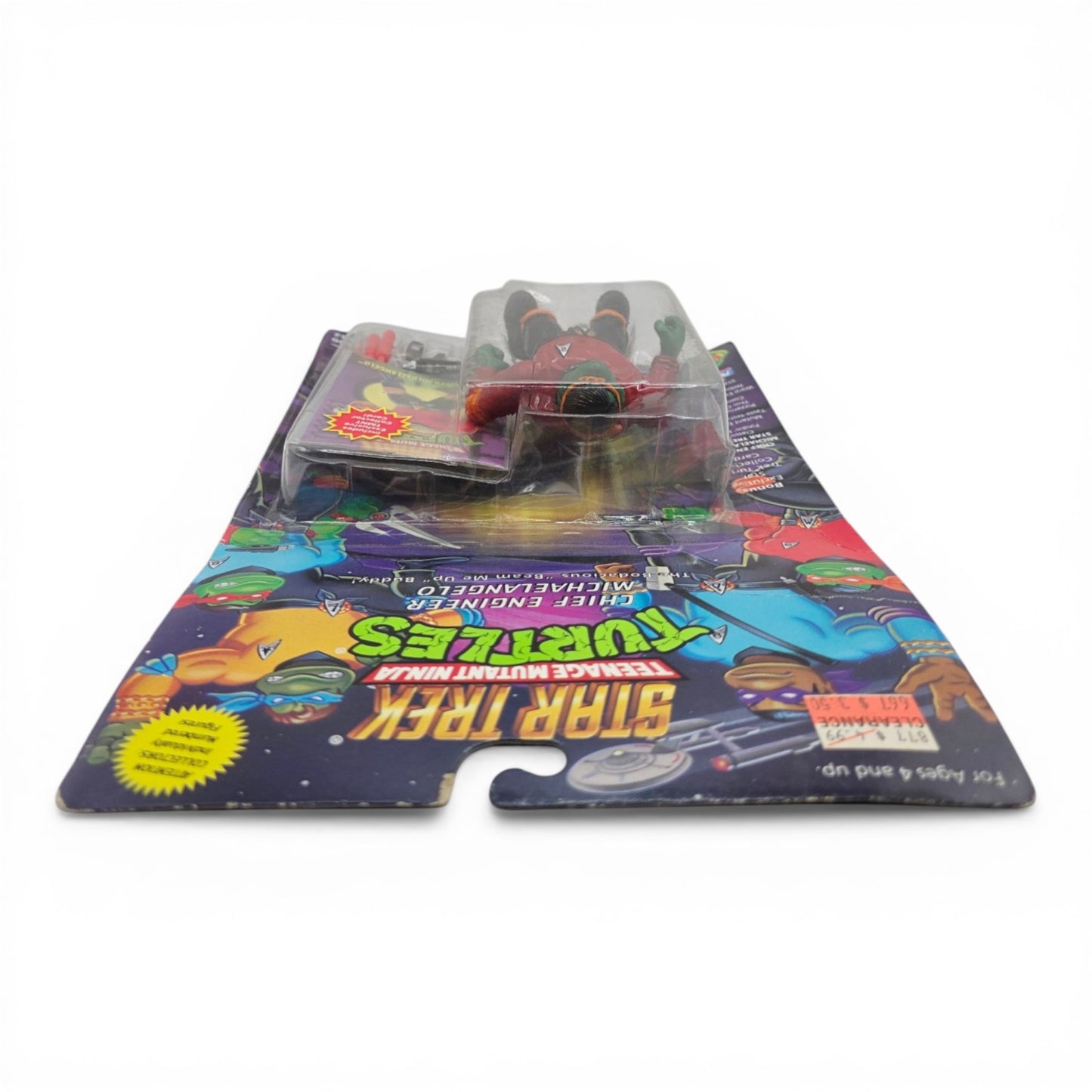 1994 Teenage Mutant Ninja Turtles Star Trek TMNT - Chief Engineer Scotty Michelangelo action figure — Top view