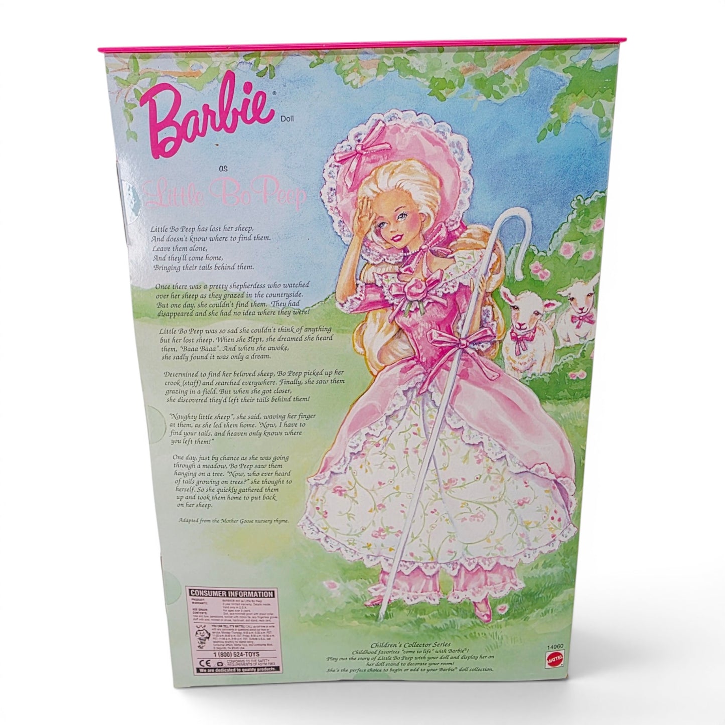 1995 Barbie Children's Collector Barbie as Little Bo Peep doll — Back view