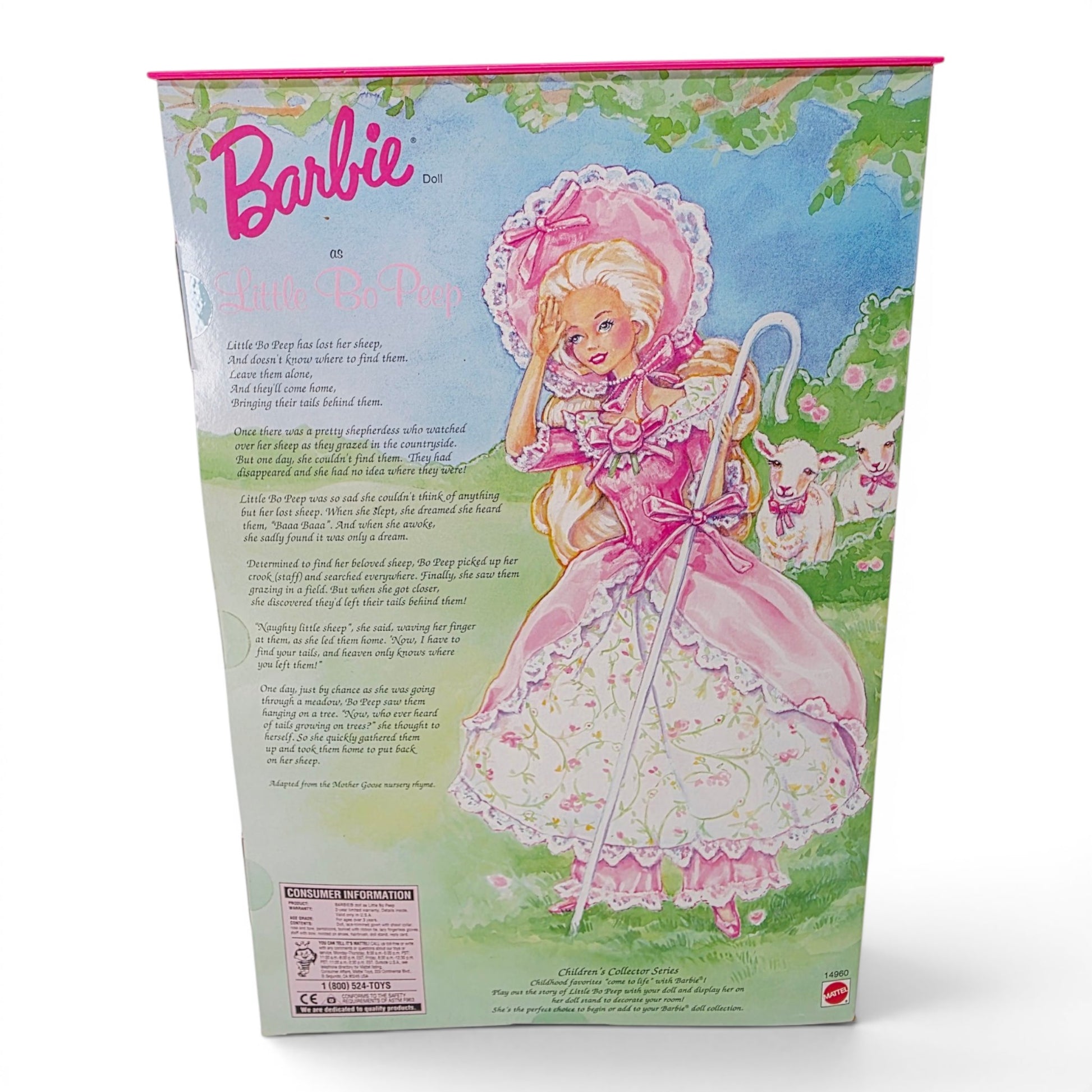 1995 Barbie Children's Collector Barbie as Little Bo Peep doll — Back view