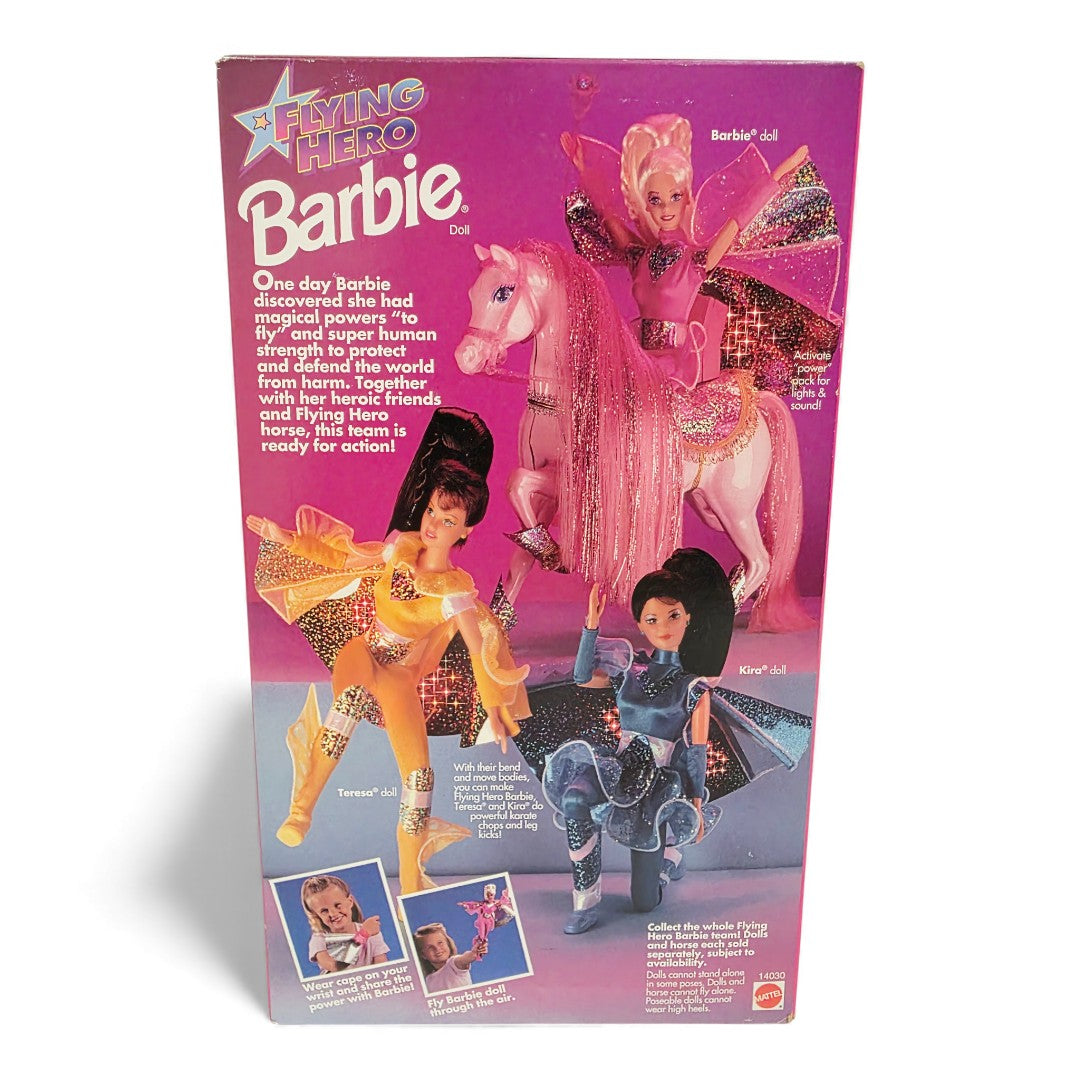1995 Barbie Flying Hero doll — Back view