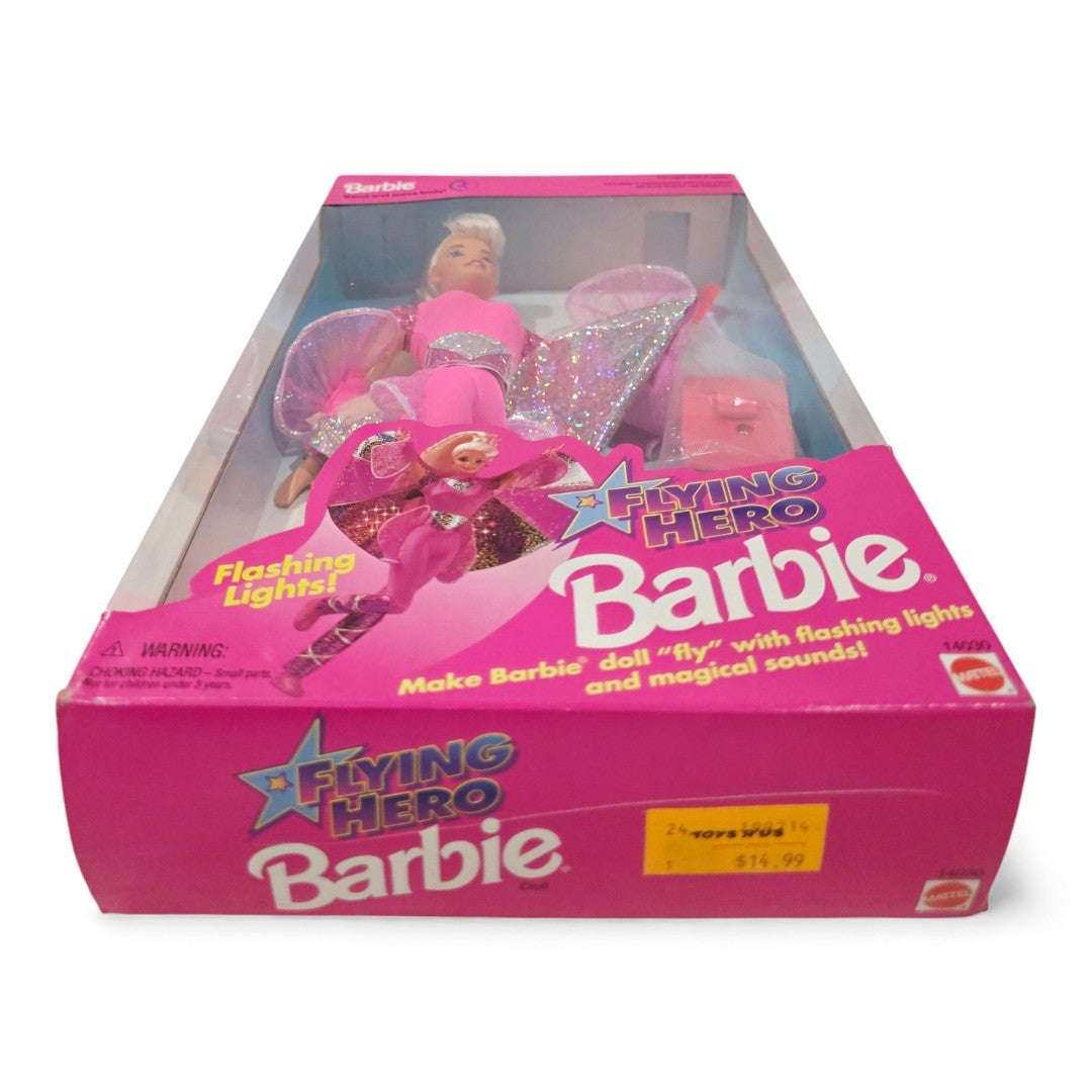 1995 Barbie Flying Hero doll — Bottom view