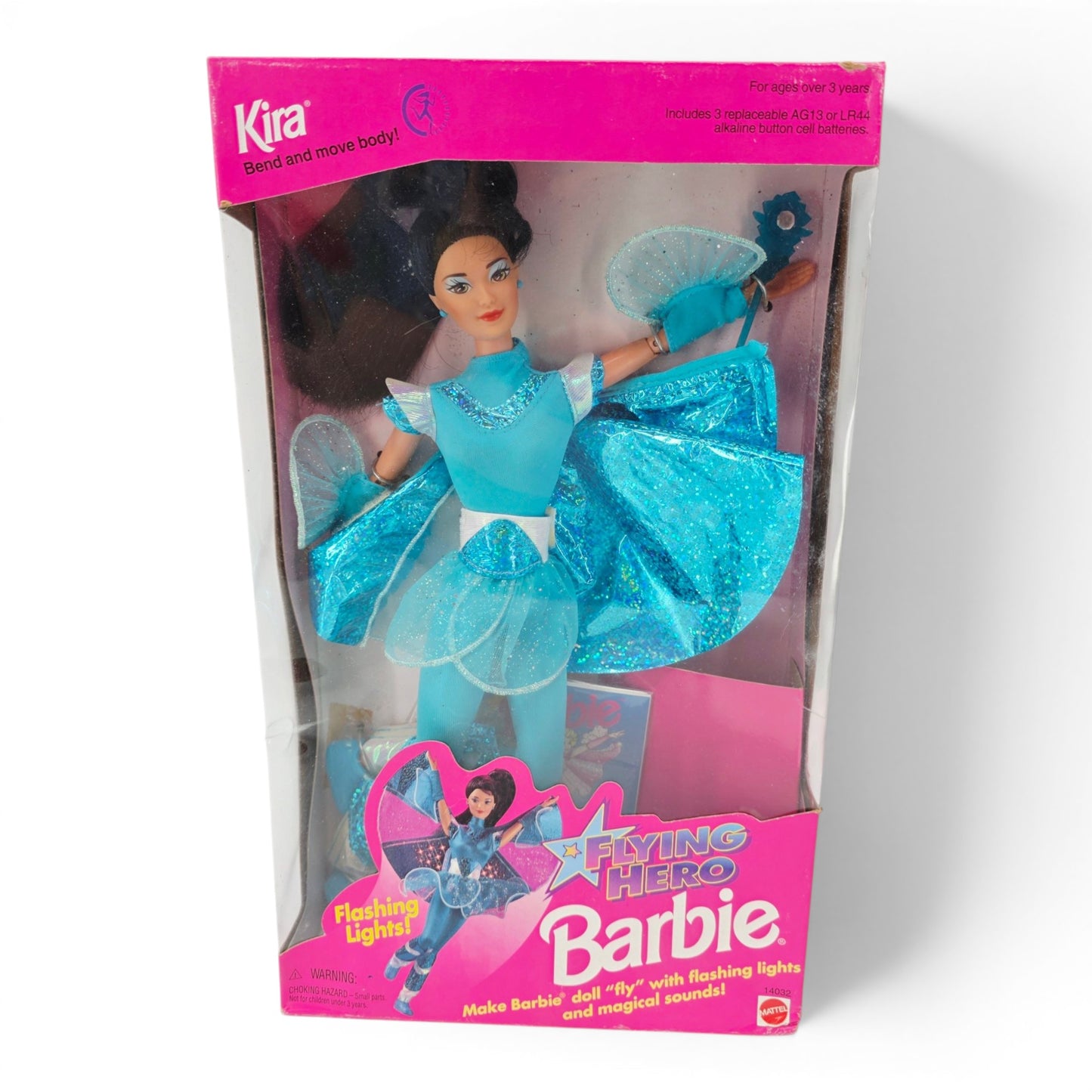 1995 Barbie Flying Hero Kira doll — Front view