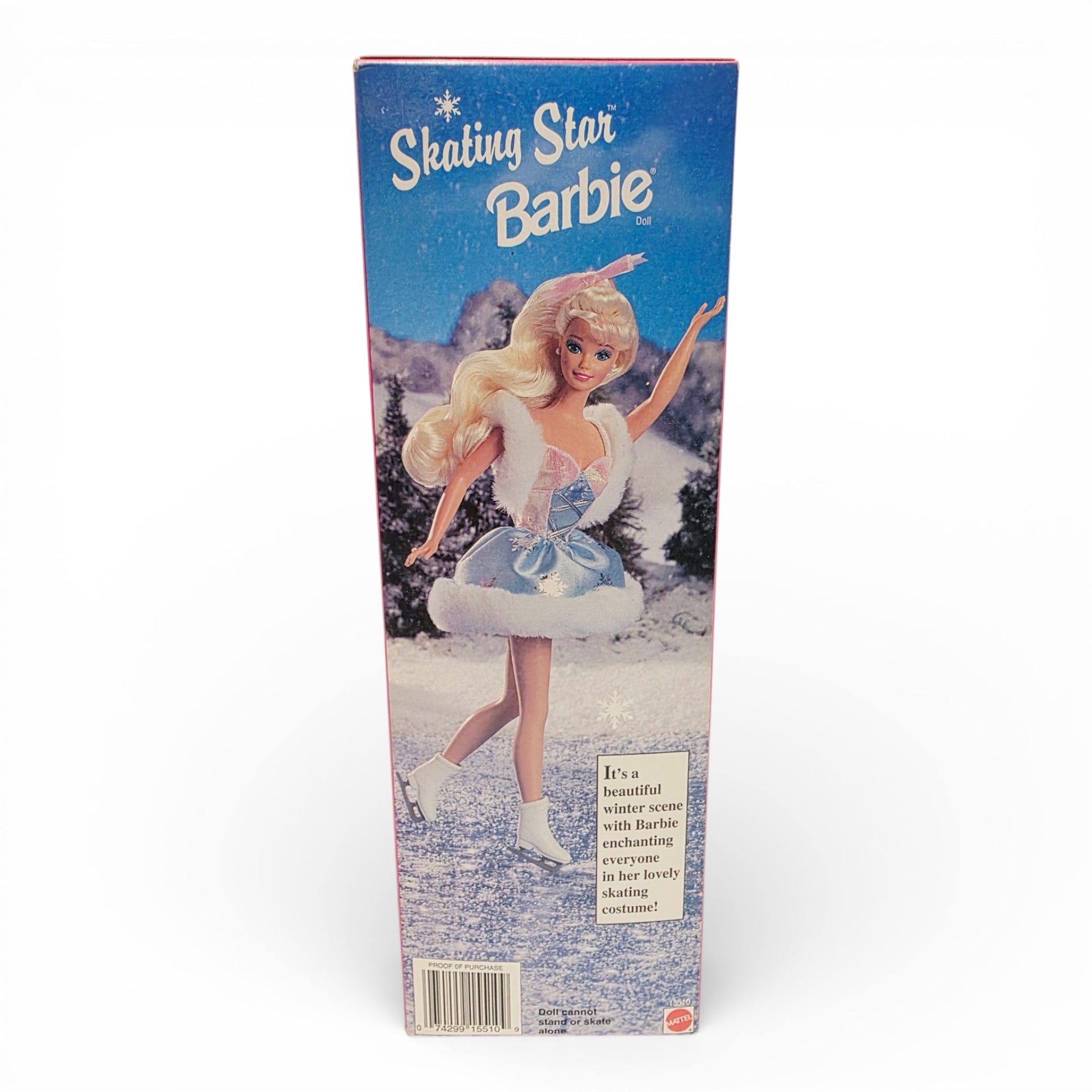 1995 Barbie Skating Star doll — Back view