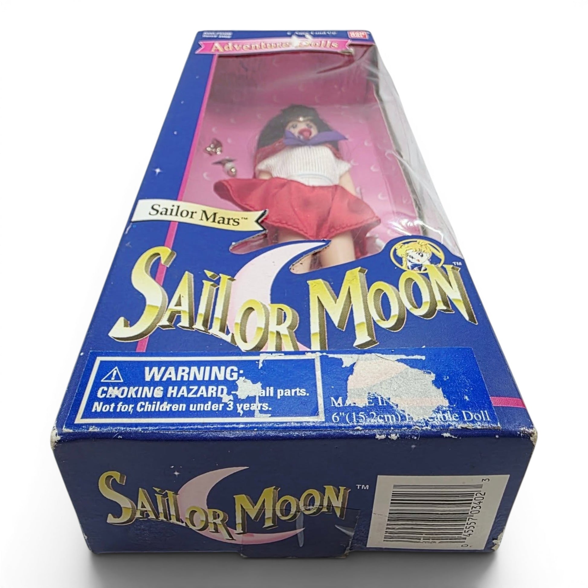 1995 Sailor Moon Adventure Dolls Sailor Mars doll — Bottom view