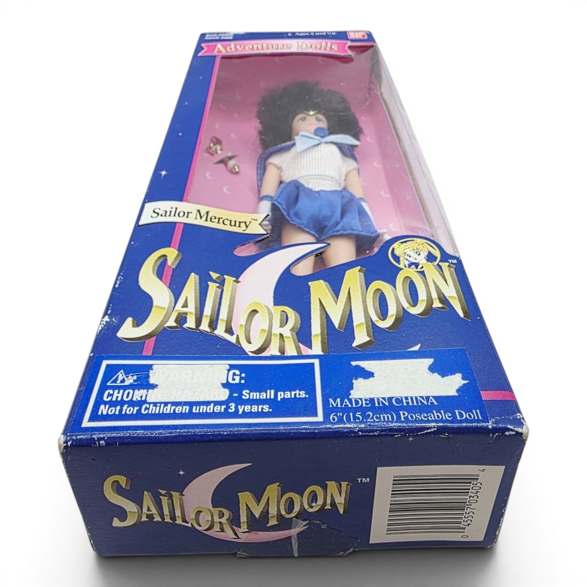 1995 Sailor Moon Adventure Dolls Sailor Mercury doll — Bottom view