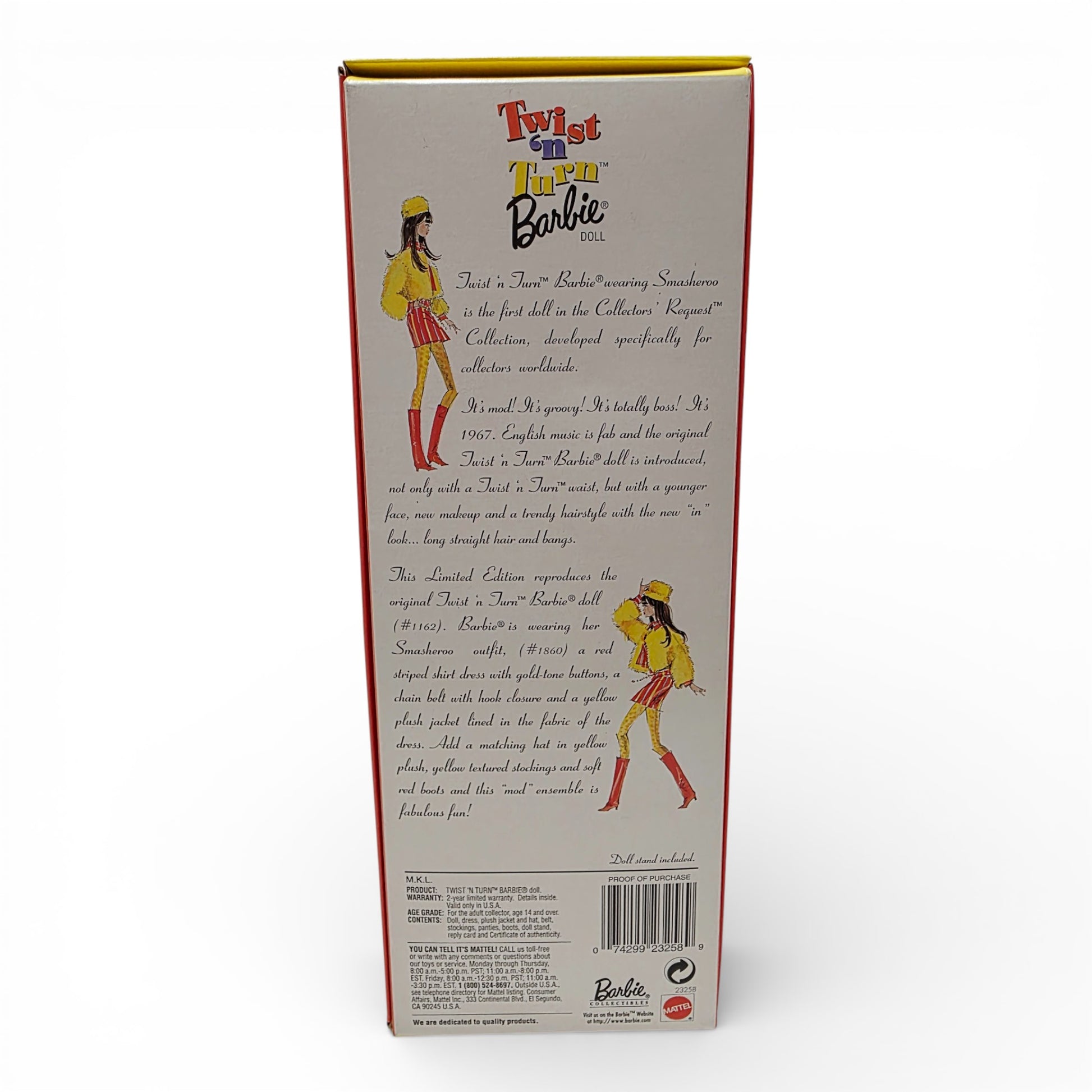 1996 Barbie 30th Anniversary Collector Francie doll — Back view