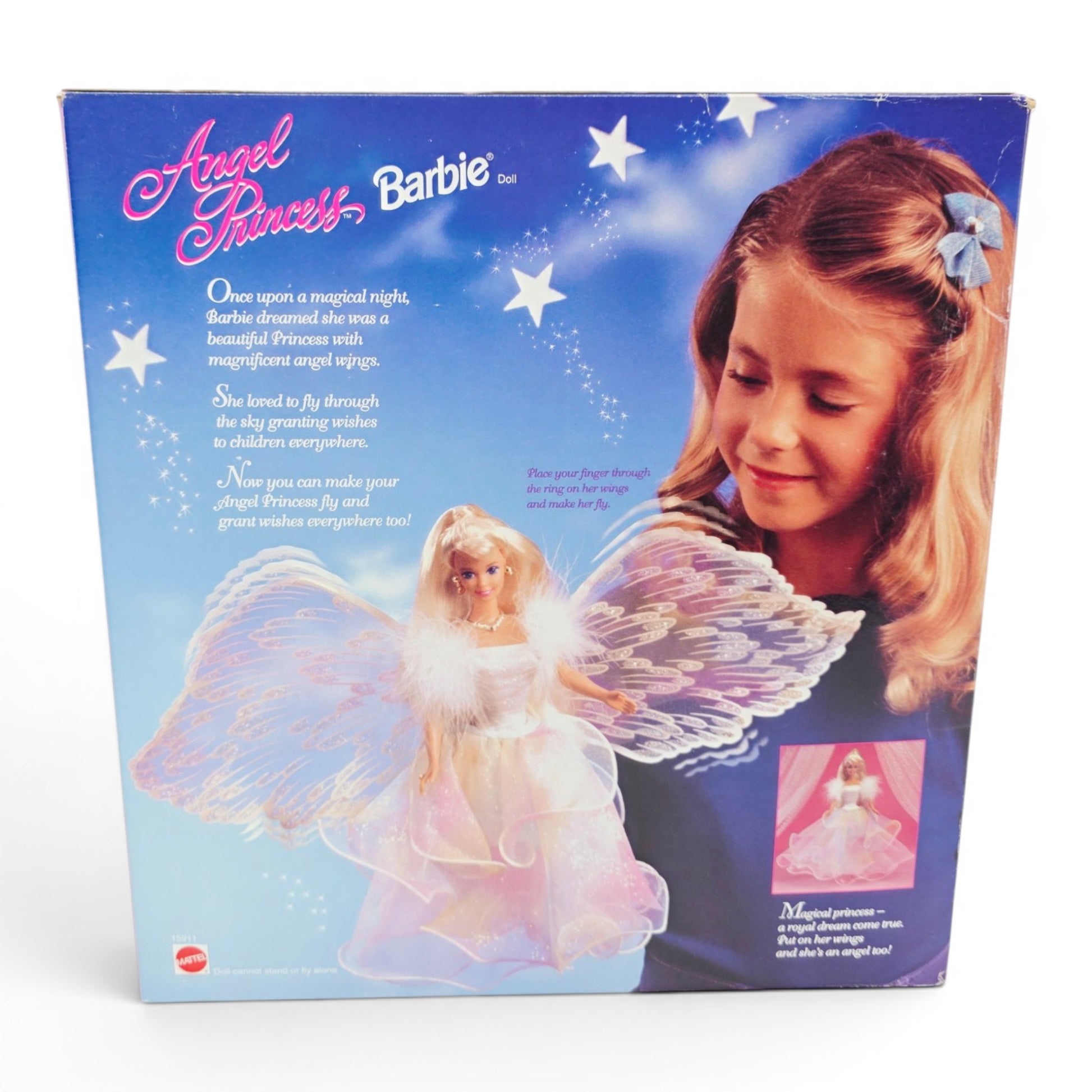 1996 Barbie Angel Princess Barbie doll — Back view