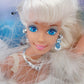 1996 Barbie Angel Princess Barbie doll — Face close-up
