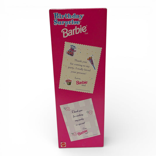 1996 Barbie Birthday Surprise doll — Back view