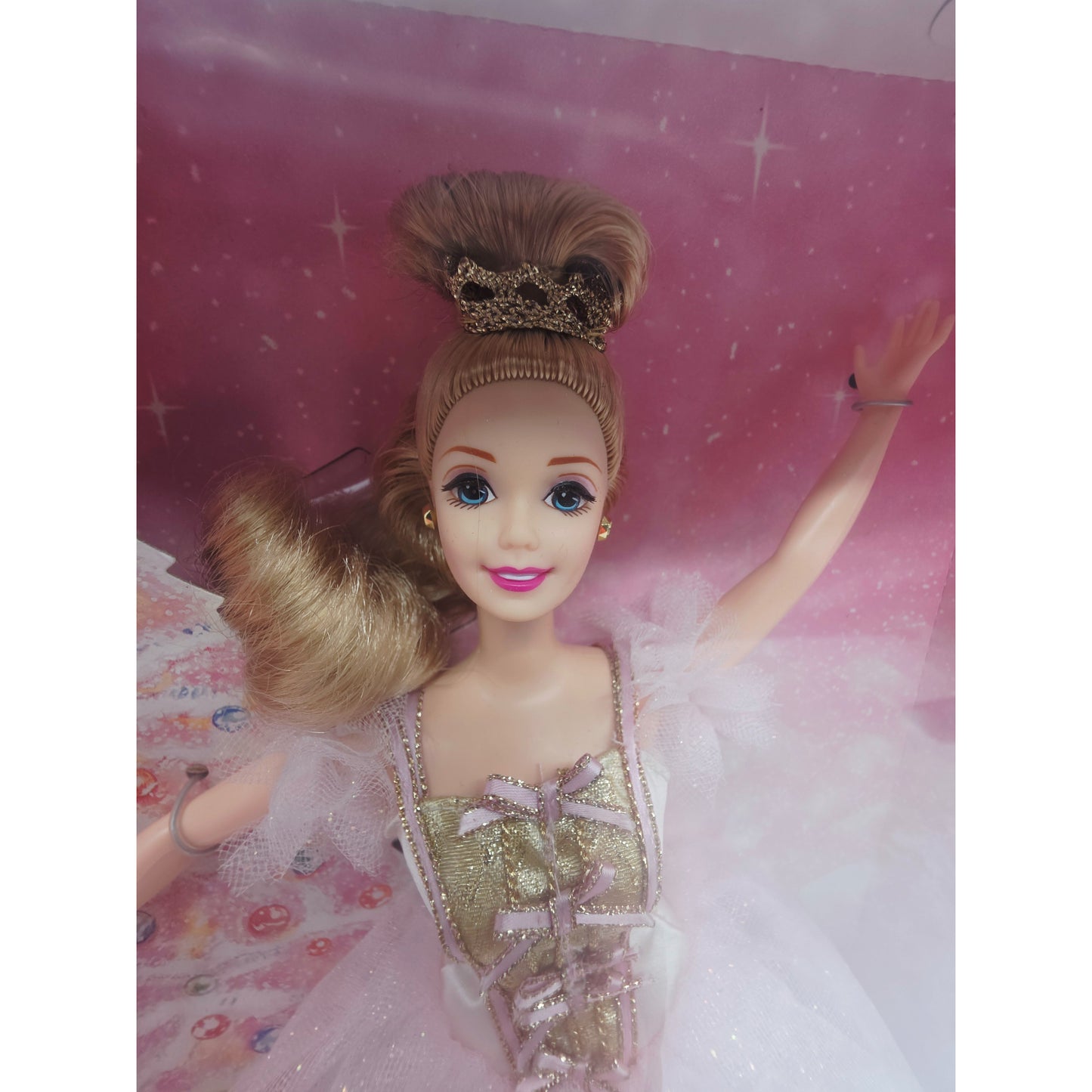 1996 Barbie Classic Ballet Series Collector Edition Sugar Plum Fairy doll — Face close-up