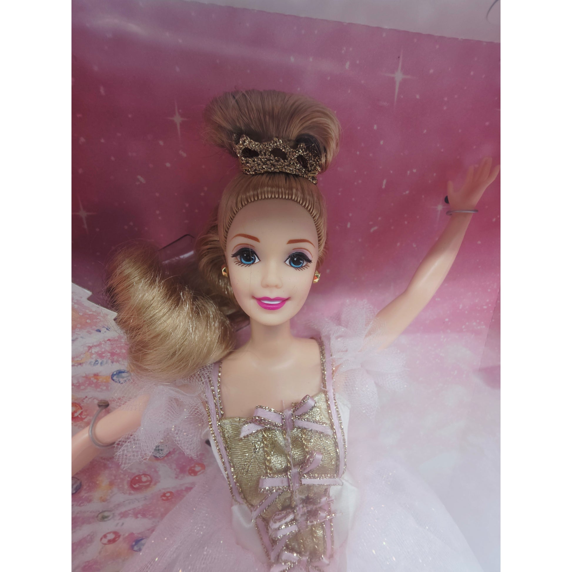 1996 Barbie Classic Ballet Series Collector Edition Sugar Plum Fairy doll — Face close-up
