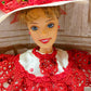 1996 Barbie Coca-Cola Fashion Classic Soda Fountain Sweetheart doll — Face close-up