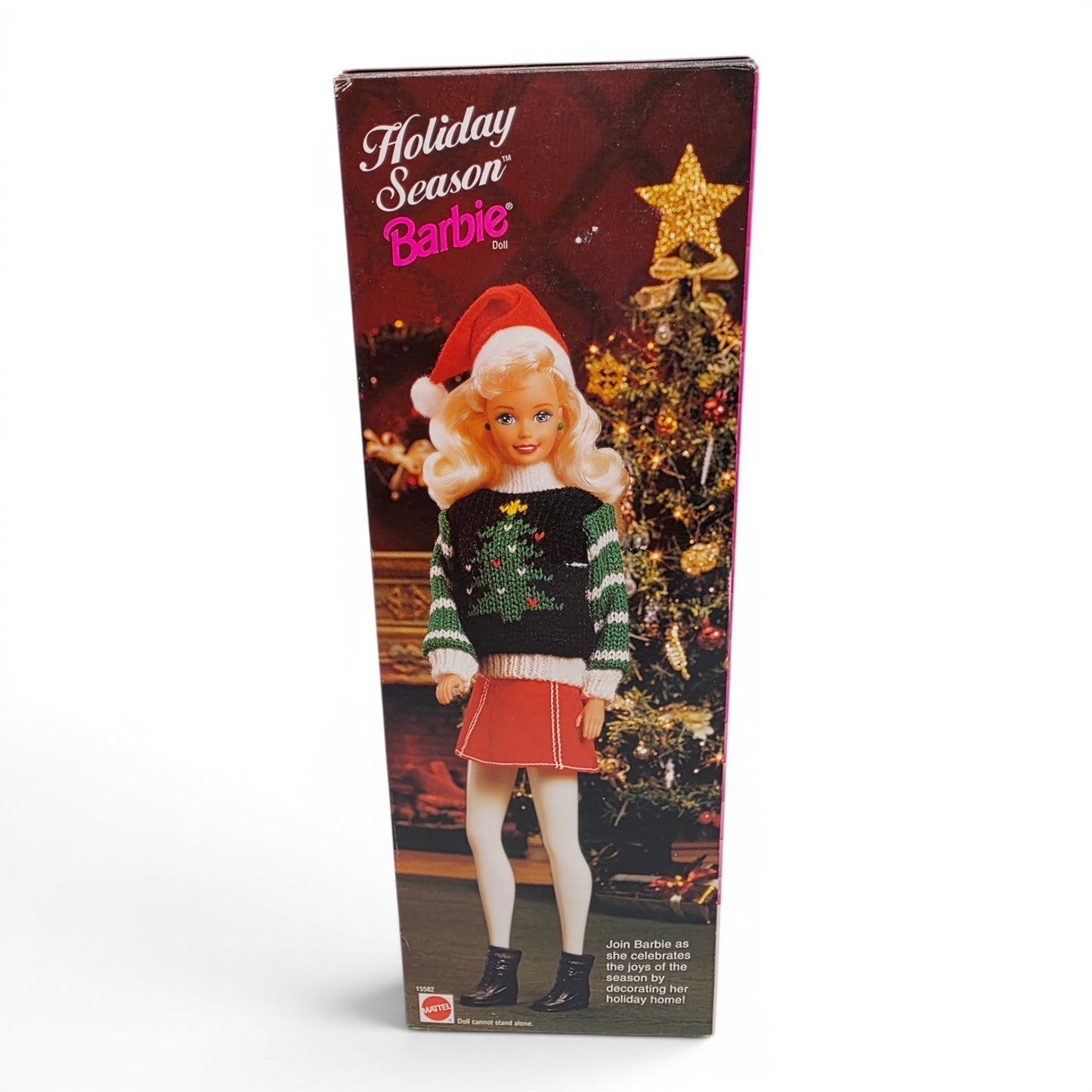 1996 Barbie Holiday Season Holiday Season Barbie doll — Back view