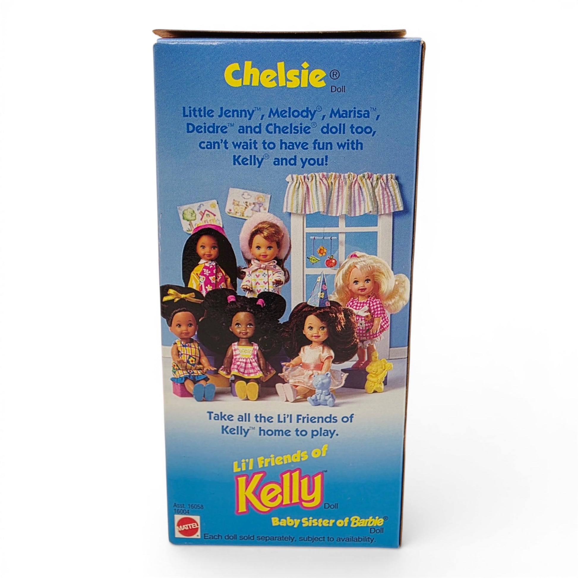 1996 Barbie Li'l Friends of Kelly Chelsie Birthday doll — Back view