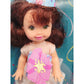 1996 Barbie Li'l Friends of Kelly Chelsie Birthday doll — Face close-up