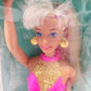 1996 Barbie Splash 'n Color doll — Face close-up