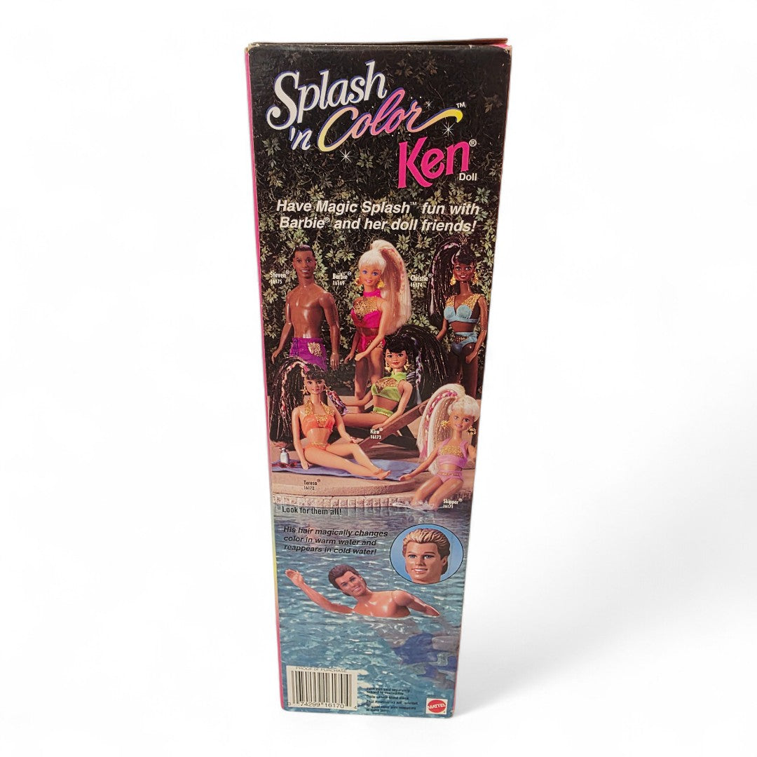 1996 Barbie Splash 'N Color Ken doll — Back view