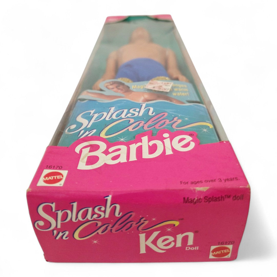1996 Barbie Splash 'N Color Ken doll — Bottom view