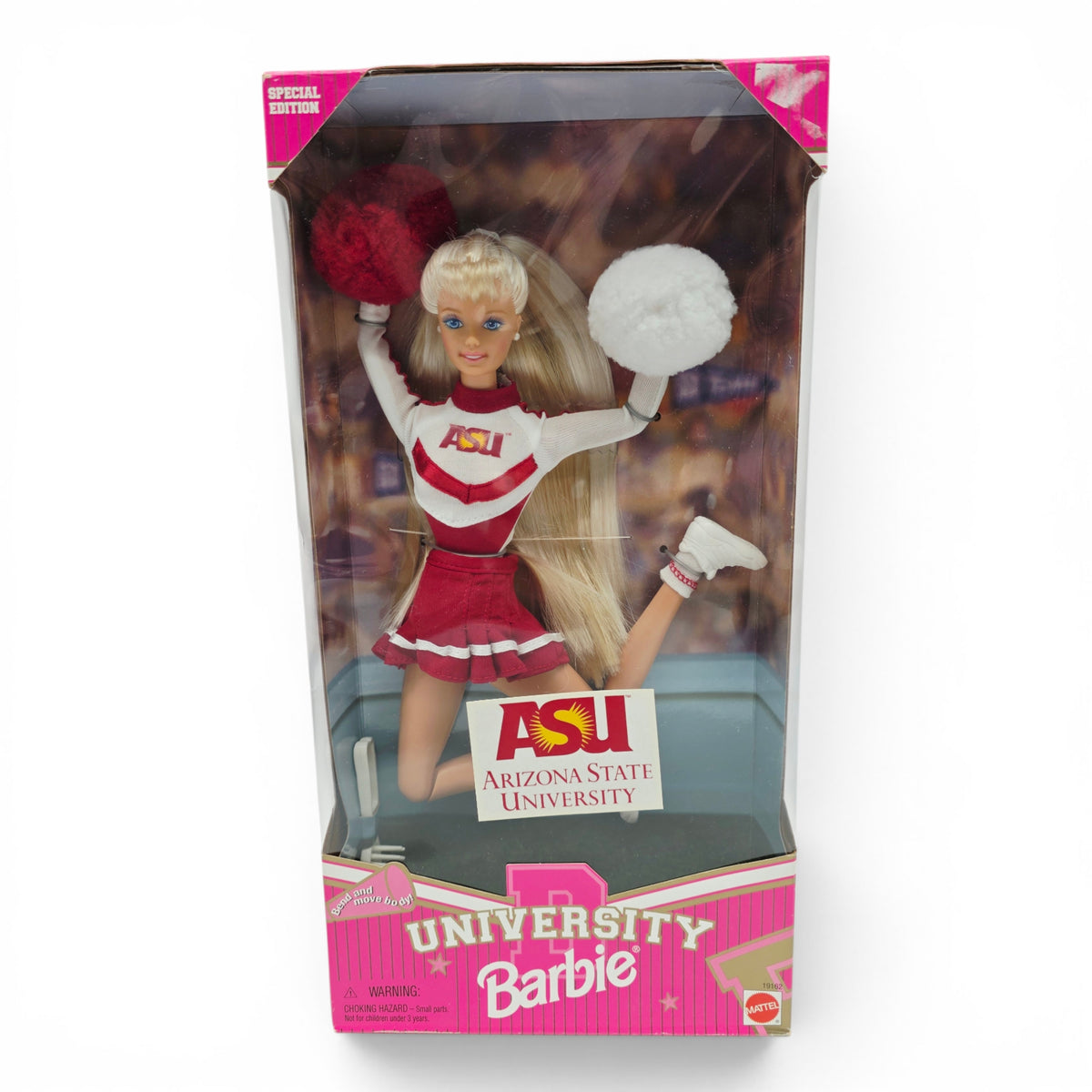 1996 Barbie University Barbie Arizona State Front view
