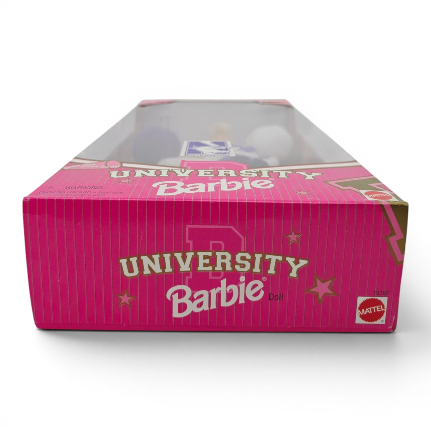 1996 Barbie University Barbie Northwestern University Barbie doll — Bottom view