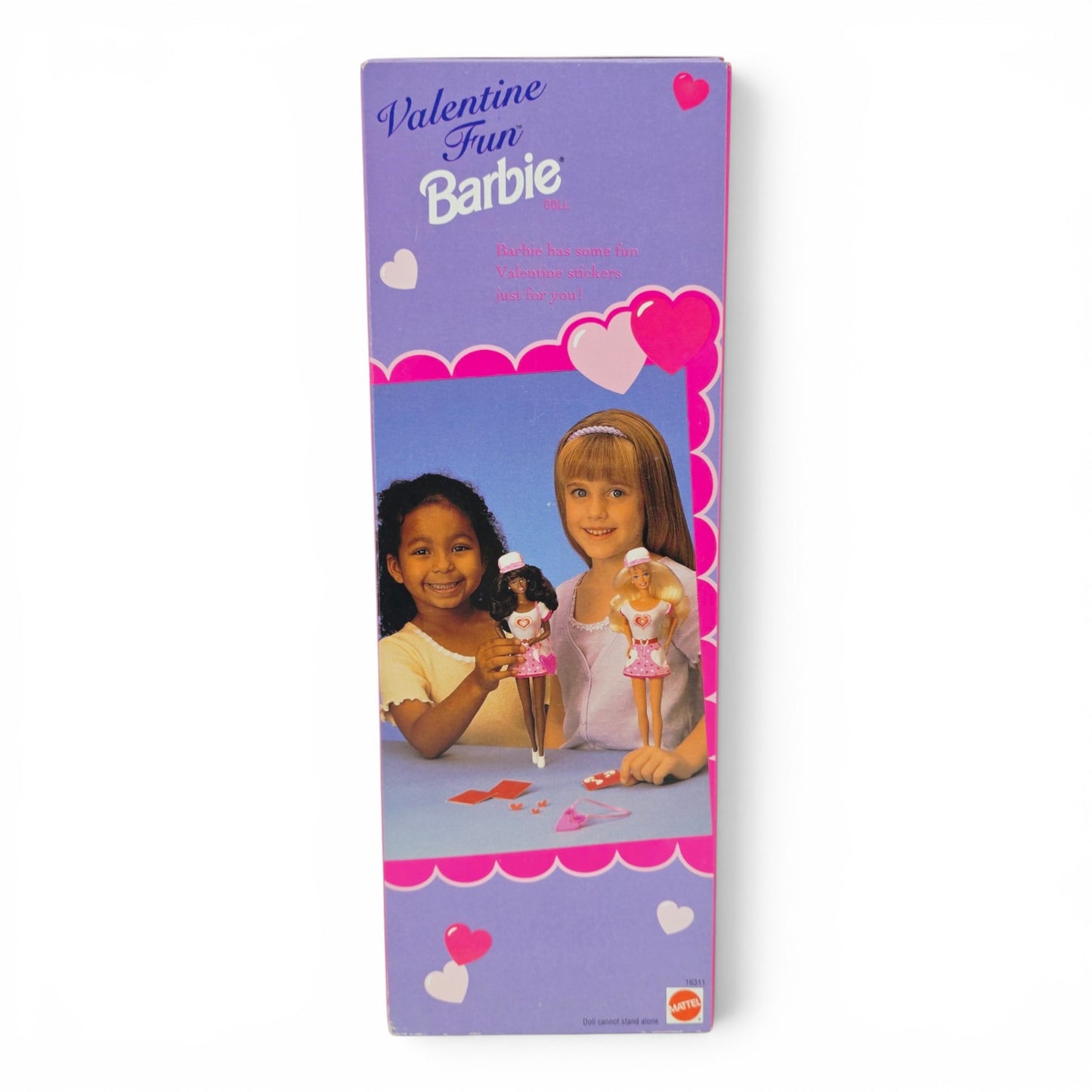 1996 Barbie Valentine Fun Barbie doll — Back view