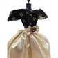 1996 Brass Key Designer Gown Collection Gold Lame & Black Velvet Gown doll fashion — Close-up 1