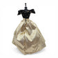 1996 Brass Key Designer Gown Collection Gold Lame & Black Velvet Gown doll fashion — Close-up 3