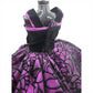 1996 Brass Key Designer Gown Collection Metallic Purple Velvet & White Fur Gown doll fashion — Close-up 3