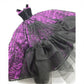 1996 Brass Key Designer Gown Collection Metallic Purple Velvet & White Fur Gown doll fashion — Close-up 6