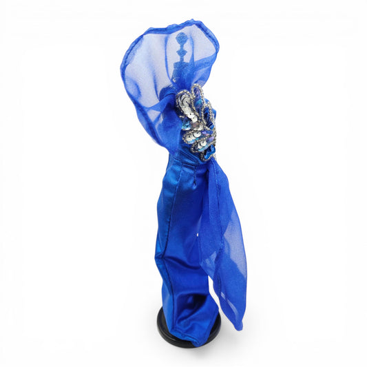 1996 Brass Key Designer Gown Collection Royal Blue Organza Sequin Gown doll fashion — Close-up 2