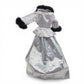 1996 Brass Key Designer Gown Collection Silver Brocade, Fur and Velvet Gown & Jacket doll fashion — Back view