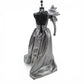 1996 Brass Key Designer Gown Collection Silver Sculptural Gown doll fashion — Back view