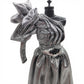 1996 Brass Key Designer Gown Collection Silver Sculptural Gown doll fashion — Close-up 1
