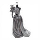 1996 Brass Key Designer Gown Collection Silver Sculptural Gown doll fashion — Front view
