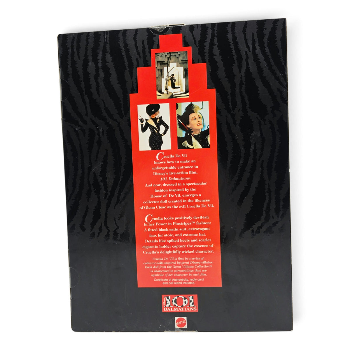 1996 Disney 101 Dalmatians Cruella De Vil Back view