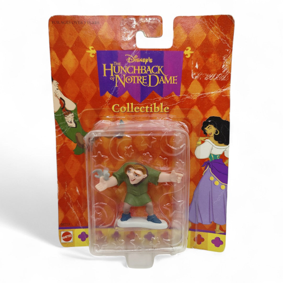 Vintage 1990s mini pvc figure. Hunchback of Notre Dame. Quasimodo. 2" Figure. Back view.