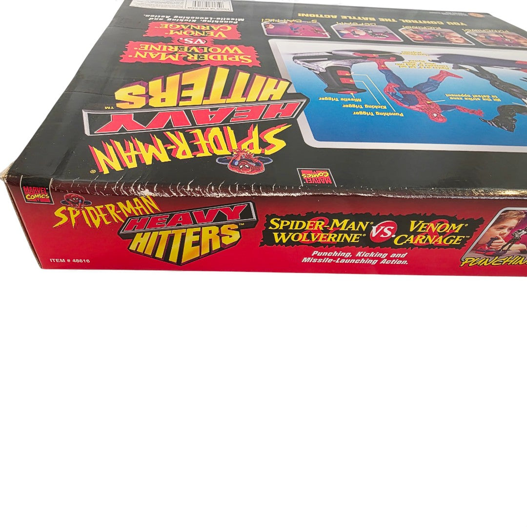 1996 Spider-Man Spider-Man Heavy Hitters Series Spider-Man, Wolverine, Venom & Carnage action figure playset — Close-up 3