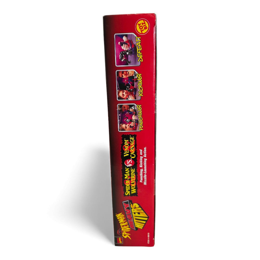 1996 Spider-Man Spider-Man Heavy Hitters Series Spider-Man, Wolverine, Venom & Carnage action figure playset — Right side