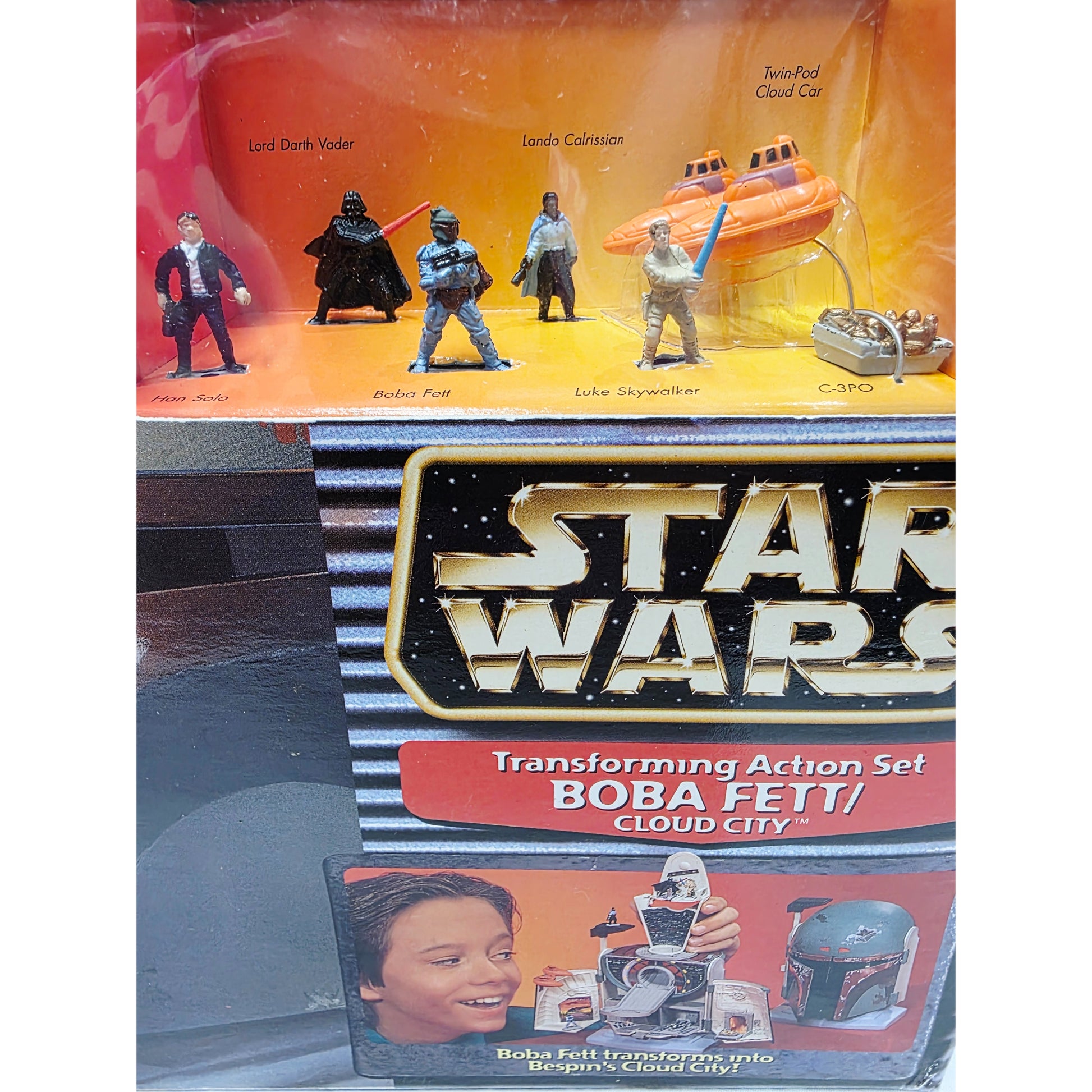 1996 Star Wars Micro Machines Boba Fett Cloud City action figure playset — Close-up 1