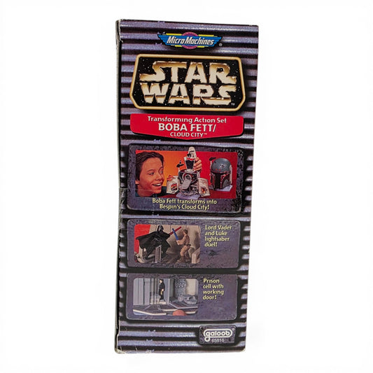 1996 Star Wars Micro Machines Boba Fett Cloud City action figure playset — Left side