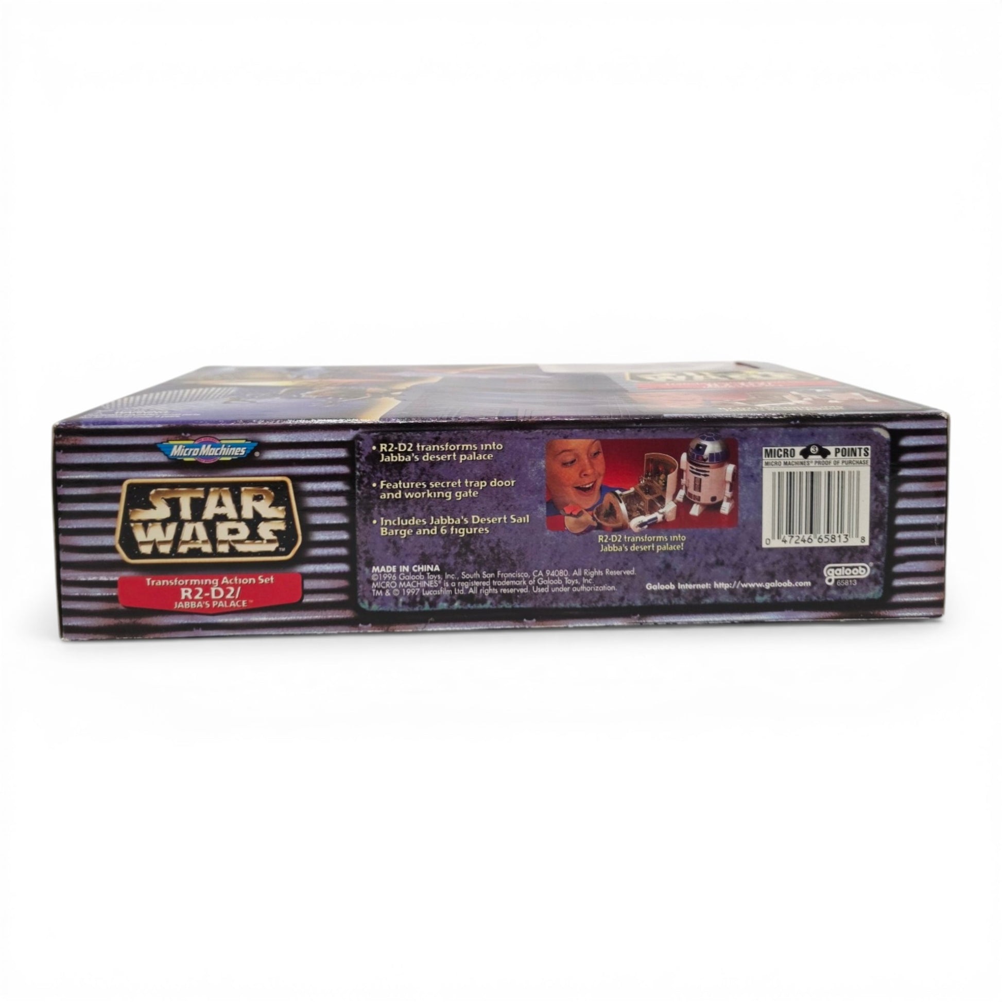 1996 Star Wars Micro Machines Jabba's Palace action figure playset — Bottom view