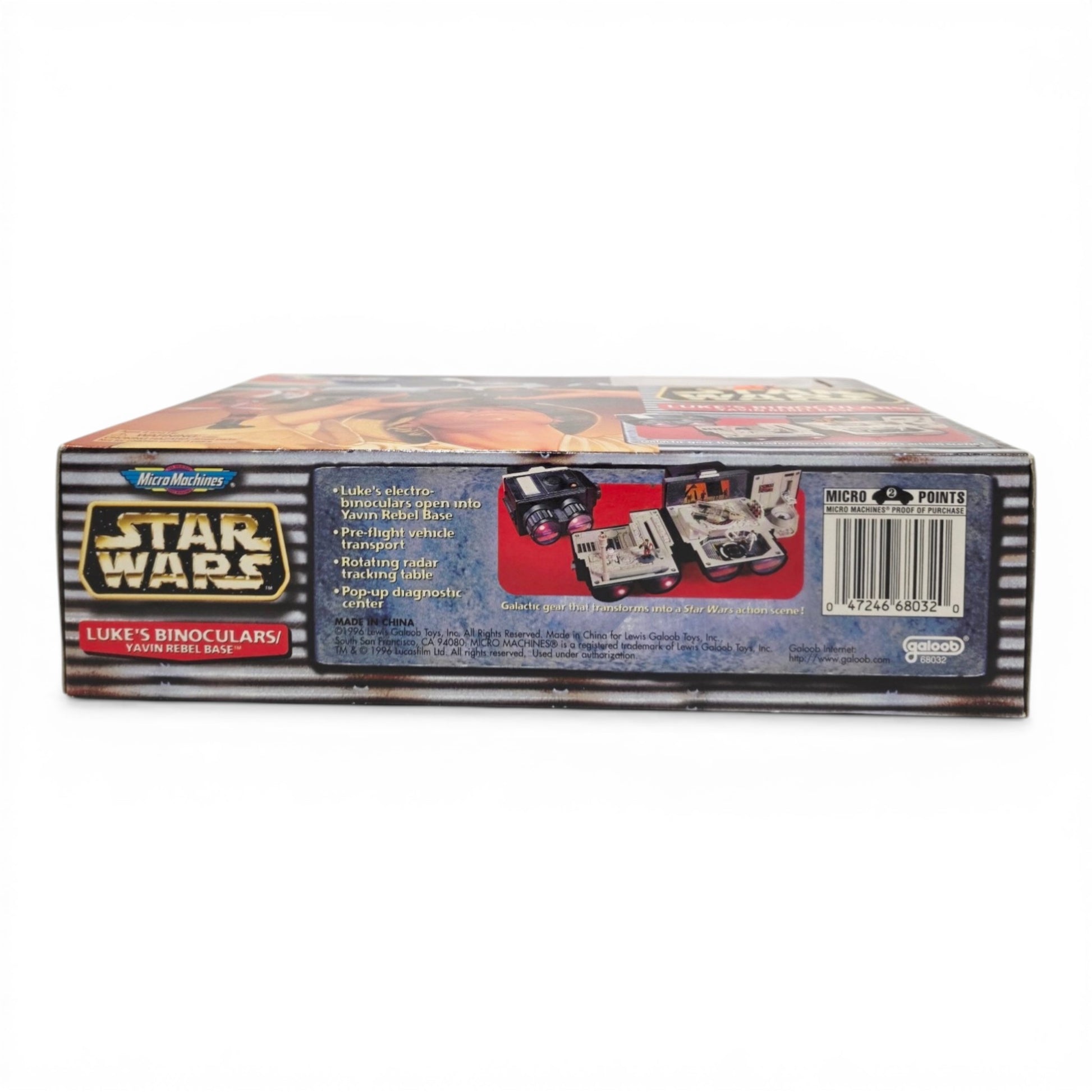 1996 Star Wars Micro Machines Luke's Binoculars action figure playset — Bottom view