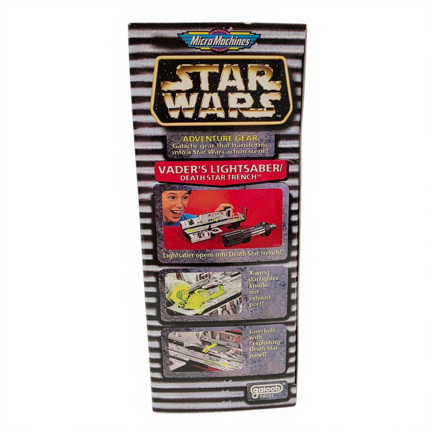1996 Star Wars Micro Machines Vader's Death Star Trench action figure playset — Right side