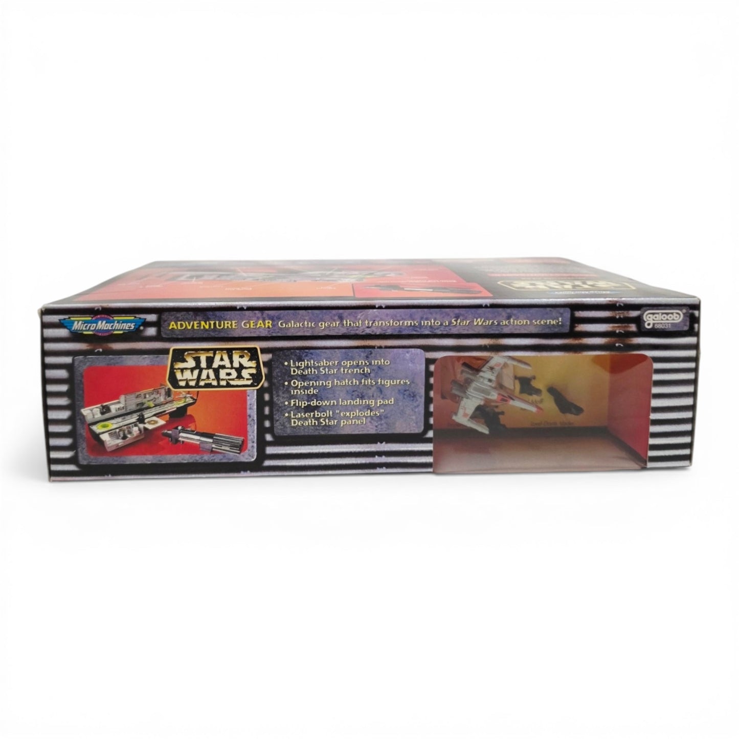 1996 Star Wars Micro Machines Vader's Death Star Trench action figure playset — Top view