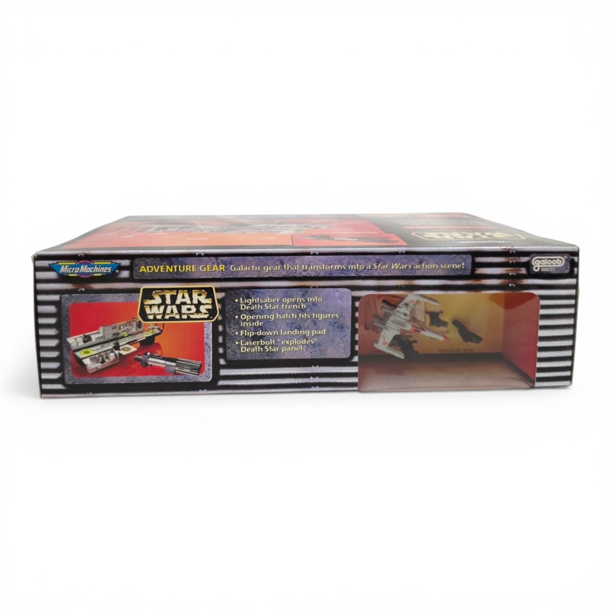 1996 Star Wars Micro Machines Vader's Death Star Trench action figure playset — Top view